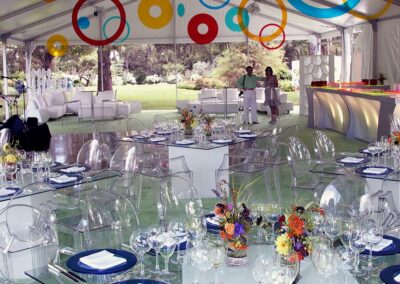 Modern dining tent